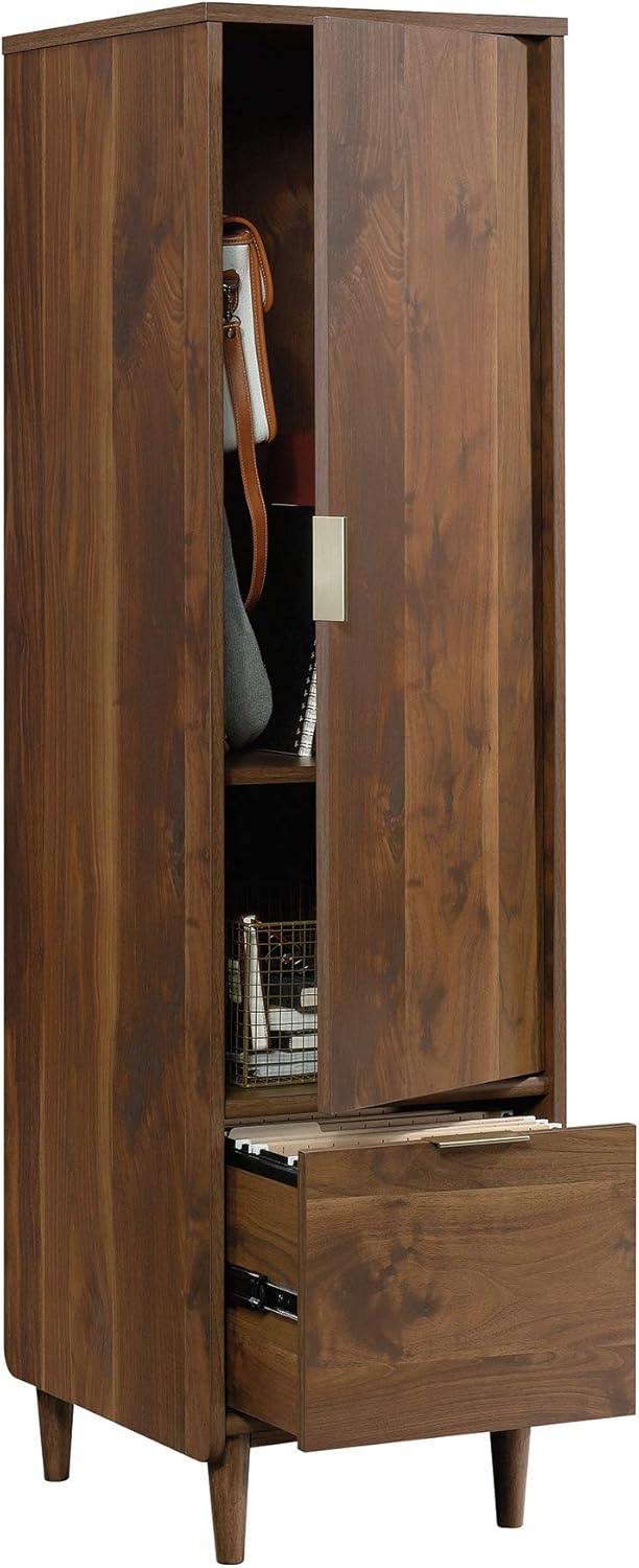 Sauder Clifford Place Storage Cabinet with File, Grand Walnut Finish