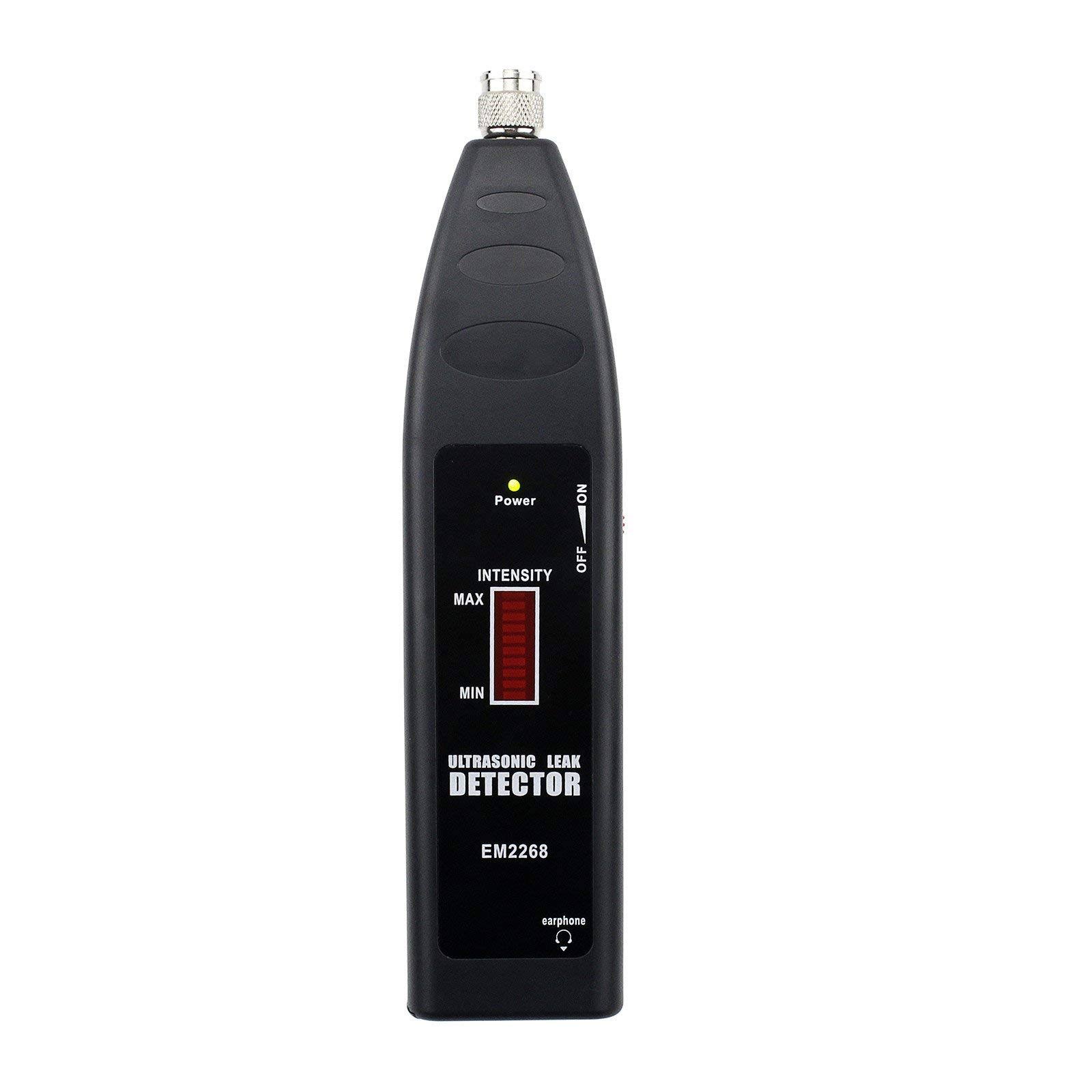 ALLOSUN Ultrasonic Leak Detector Transmitter Air Water Dust Leak Detector 36-44KHz Valve Pipe Crack Locator Refrigerant Halogen