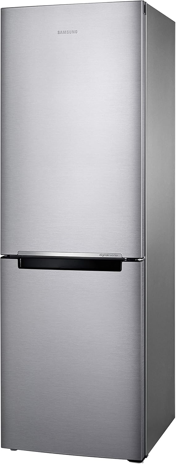 SAMSUNG 11.3 Cu Ft 24" Bottom Freezer Refrigerator, Slim Width for Small Spaces, Even Cooling, LED Lighting, Slide Shelf, RB10FSR4ESR/AA, Fingerprint Resistant Stainless Steel