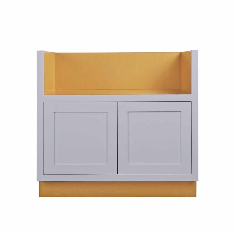 Maplevilles Cabinetry Fsb36 Inset 36 inch Wide x 34-1/2 inch Tall 2 Door Base Cabinet, Gray