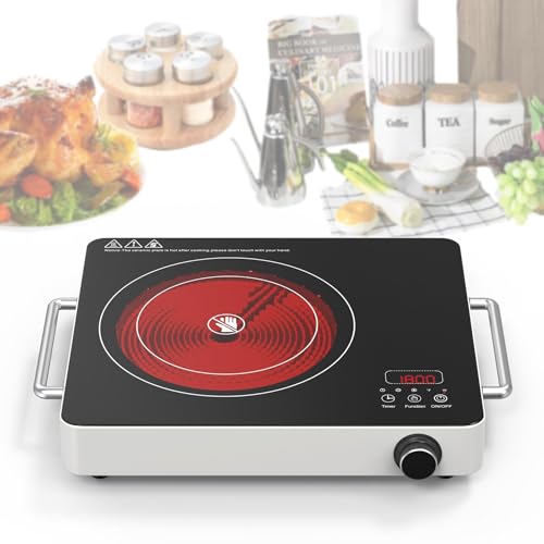 VBGK Induction Cooktop 5 Burners, Electric cooktop 9000W with LCD Touch Screen 9 Levels Settings with Child Safety Lock & Timer 220-240V Induction stove top