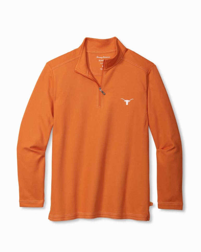 Tommy Bahama Men&s Collegiate Emfielder Half-Zip - Texas - Size XXL