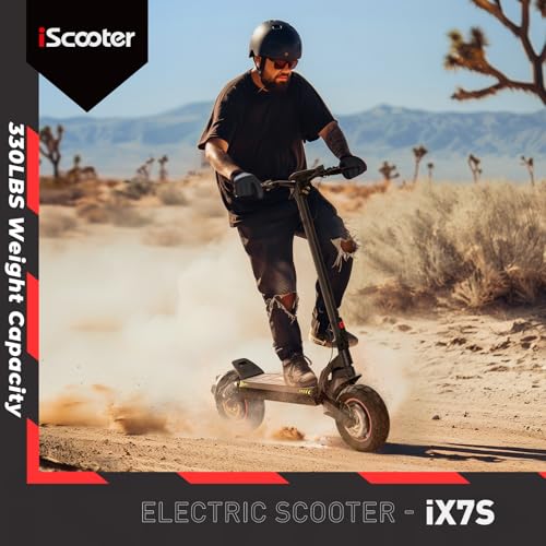 iScooter Electric Scooter Adults, 28/38 MPH Top Speed & 40/50 Miles Long Range Escooter, 10/11" Offroad Pneumatic Tire Scooters for Adults with Cruise Control, Dual Suspensions, Foldable E-Scooter