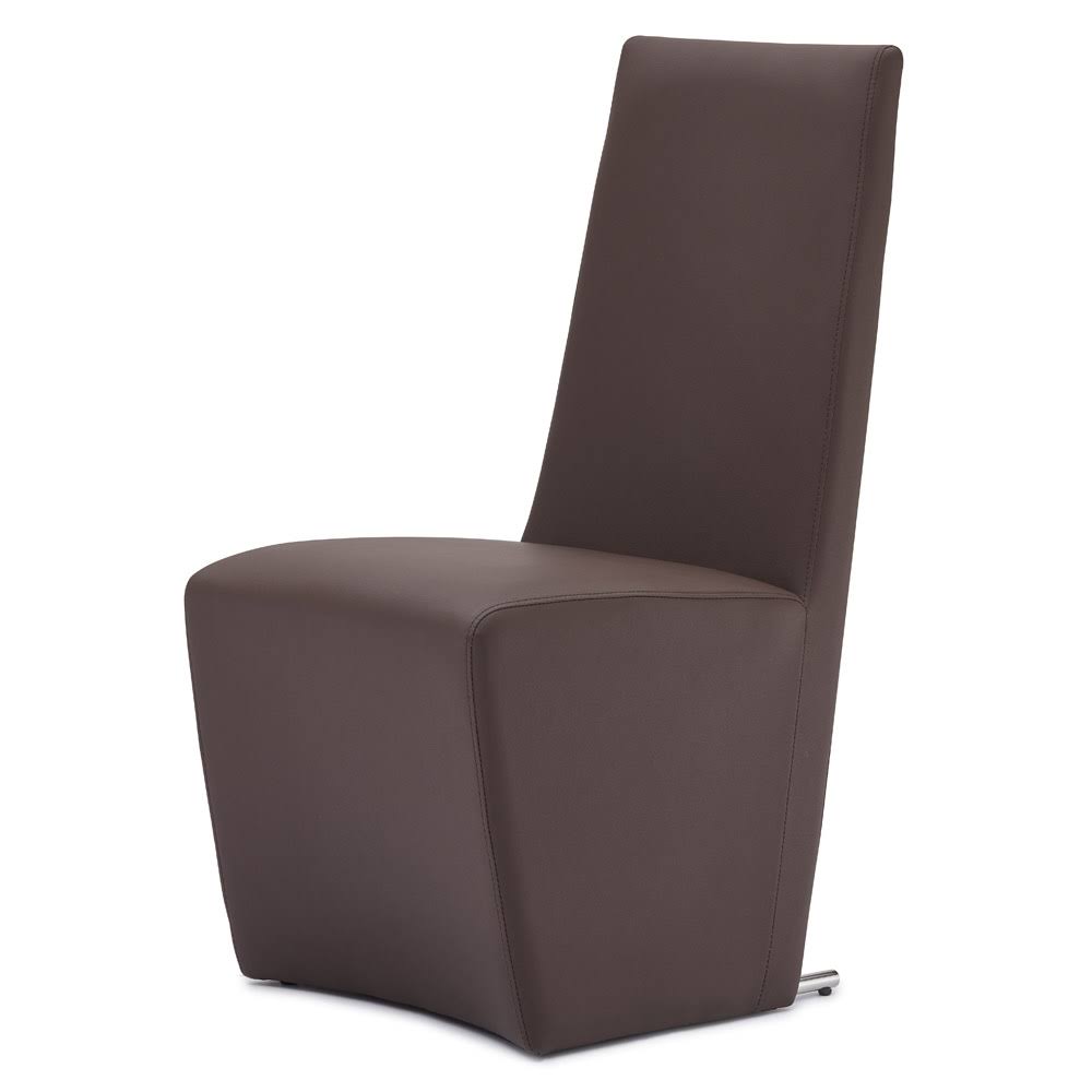 Zuri Furniture Boston High Back Modern Dining Chair - Brown