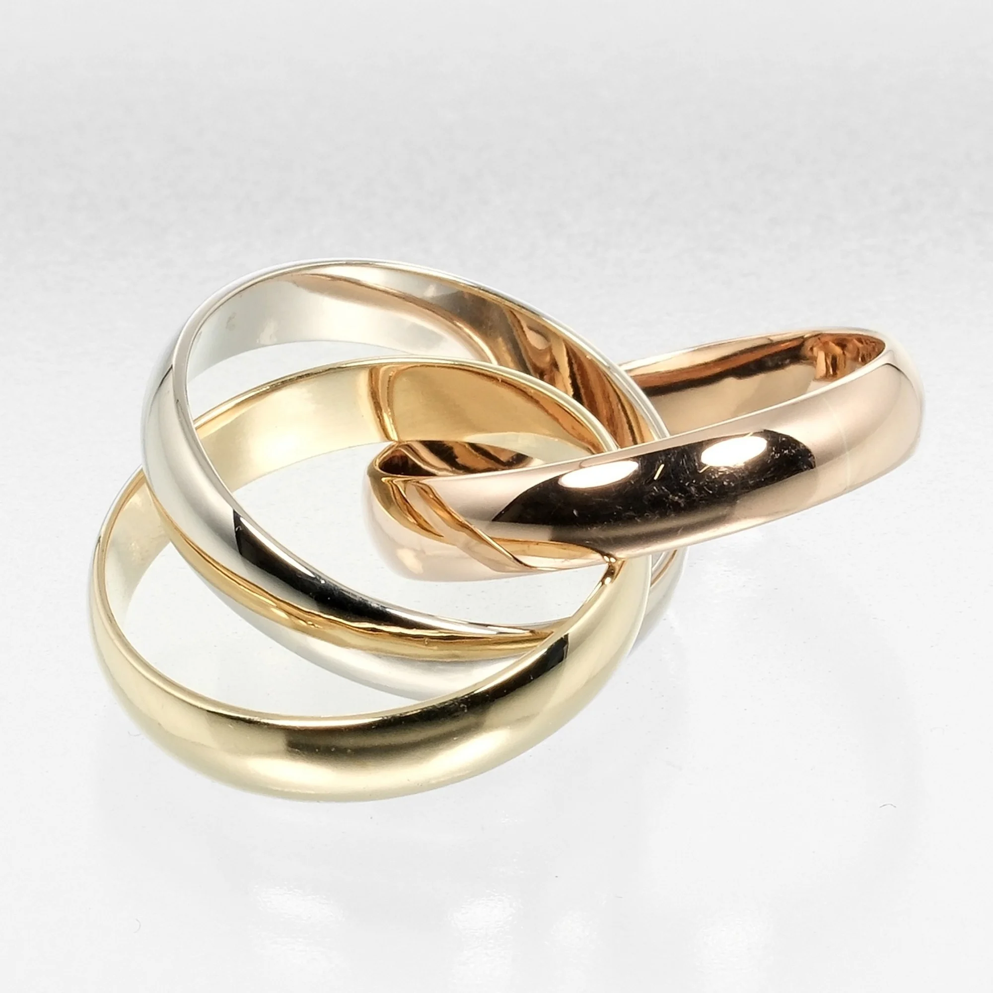 Pre-Owned Cartier CARTIER Trinity Ring K18 Gold YG PG WG Approx. 5.65g S111524314 (Good)