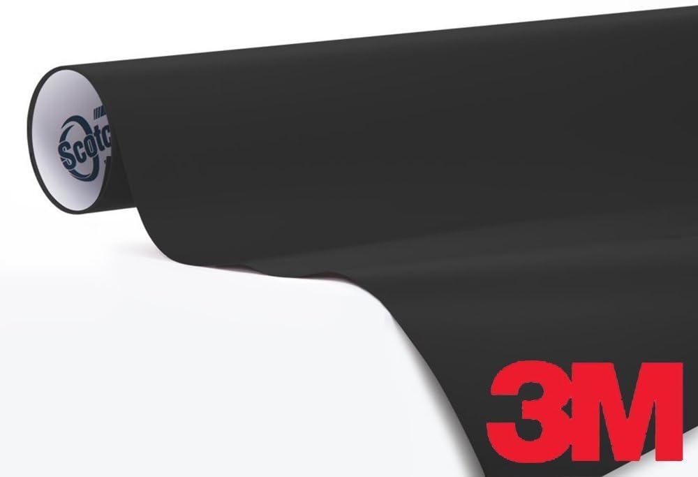 3M 1080 Matte Black Air-Release Vinyl Wrap Roll Including Toolkit (5 Feet X 5 Feet) Pack of 2