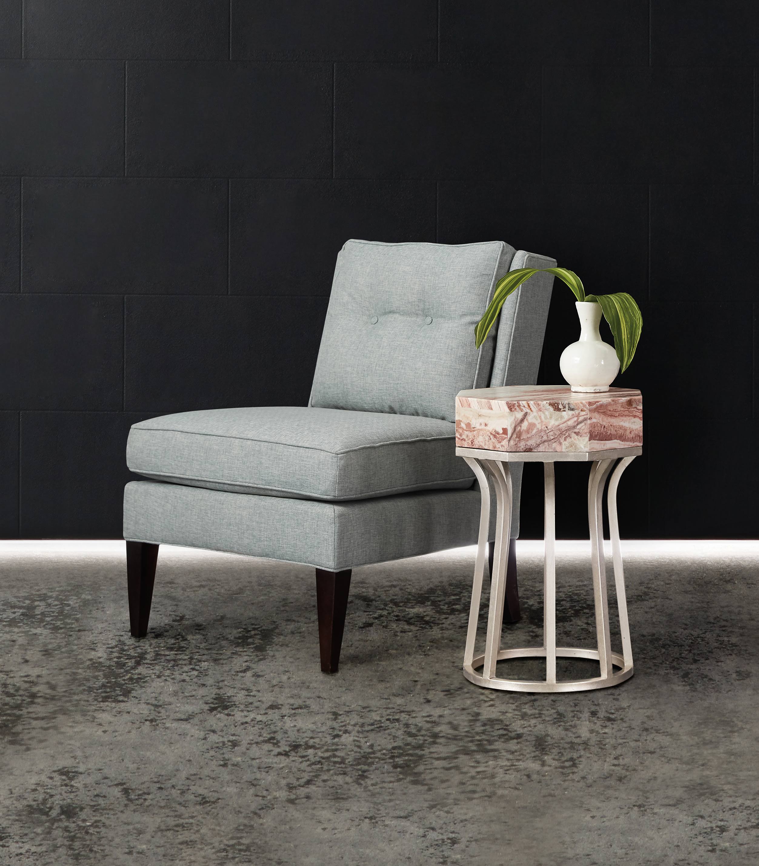 Hooker Furniture Melange Mary End Table, Silver