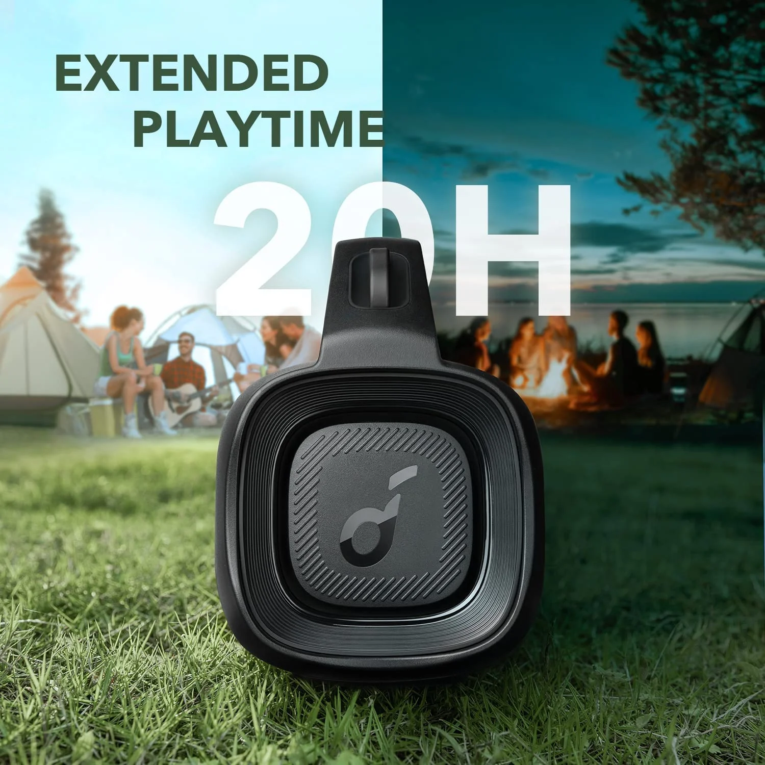 Soundcore Anker Motion Boom Plus Outdoor Bluetooth Speaker,80W Booming Sound,Portable with Strap for Camping
