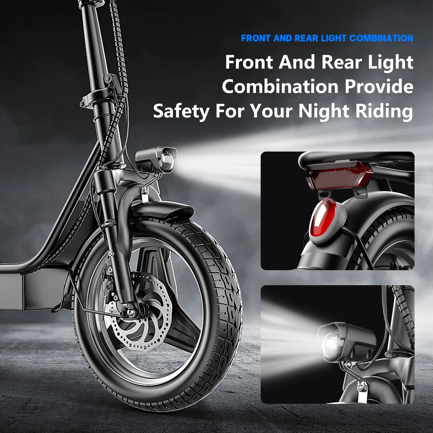 ASKGO Electric Scooter Adults, 14" Tires, 20MPH 25Miles Long Range Electric Scooter with Seat & Basket,36V 13AH Li-on Commute Escooter for Adults, Dual Shock Absorbers, Dual Disc Brakes