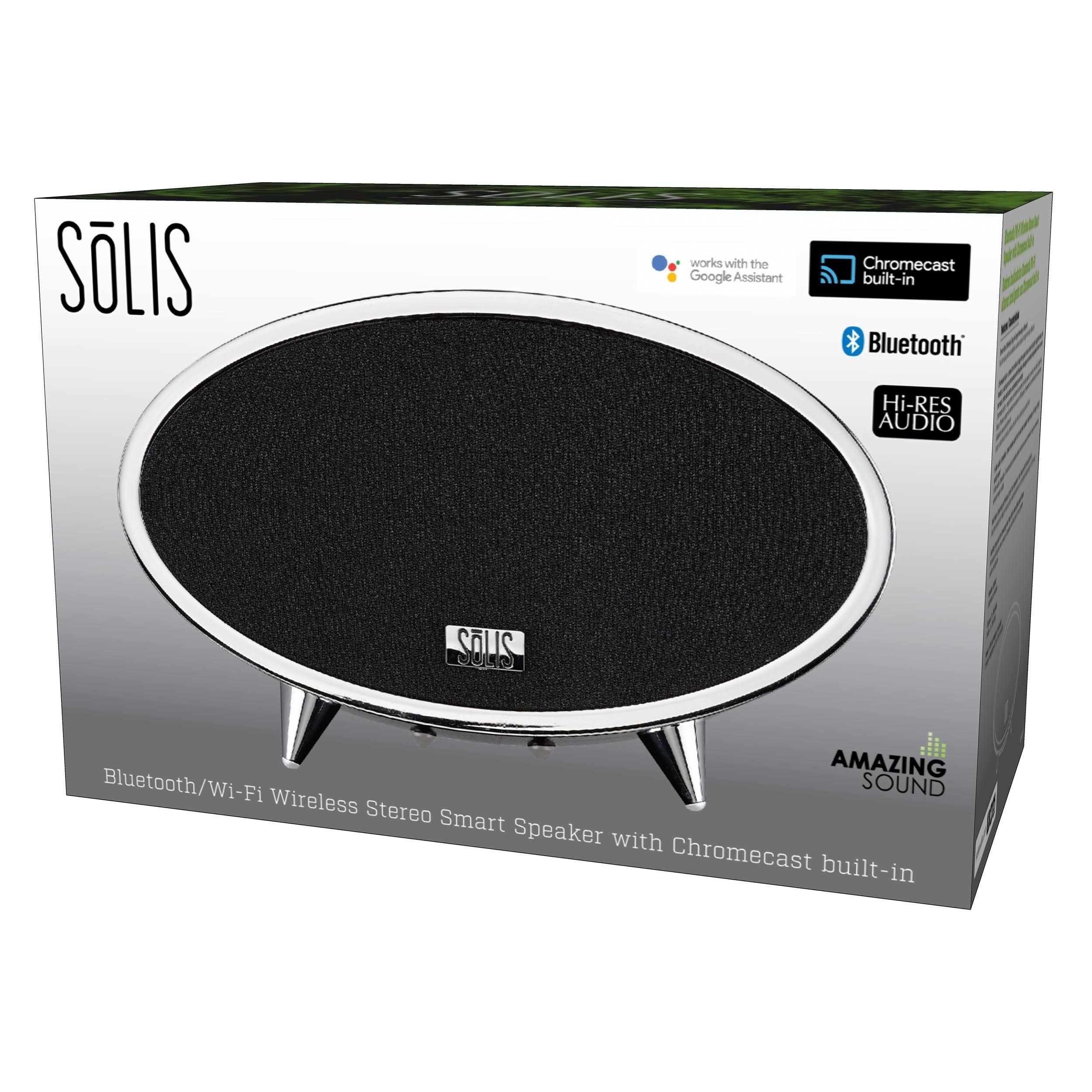 Solis So-6000 Bluetooth/Wi-Fi Wireless Stereo Smart Speaker with Chromecast Built-in