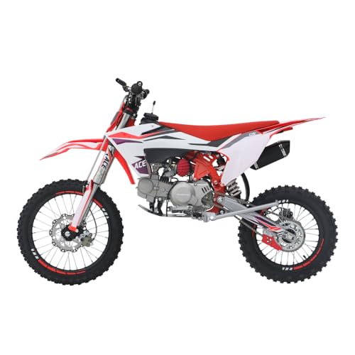 A11 125CC Dirt Bike Powered by ZONSEN Engine, 4-Speed Manual Clutch, Kick Start, Big 17“/14” Tires!