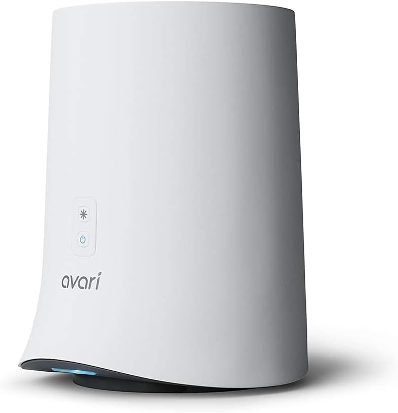 Avari 600 Tabletop Personal Air Purifier Made in Korea. Electrostatic Charged Filter (Better than HEPA) Filters Pollen, Smoke, Mold, Dust, Pet Dander - White
