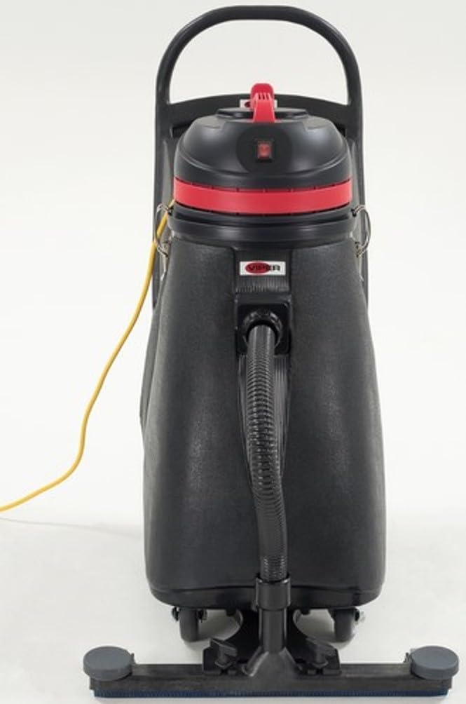 Viper Cleaning Equipment SN18WD Shovelnose 18 gal Wet/Dry Vacuum, 24" Cleaning Path, 2 10" Non-Marking Wheels, 50' Power Cable, 2 Stage Vacuum Motor, 9' Vacuum Hose