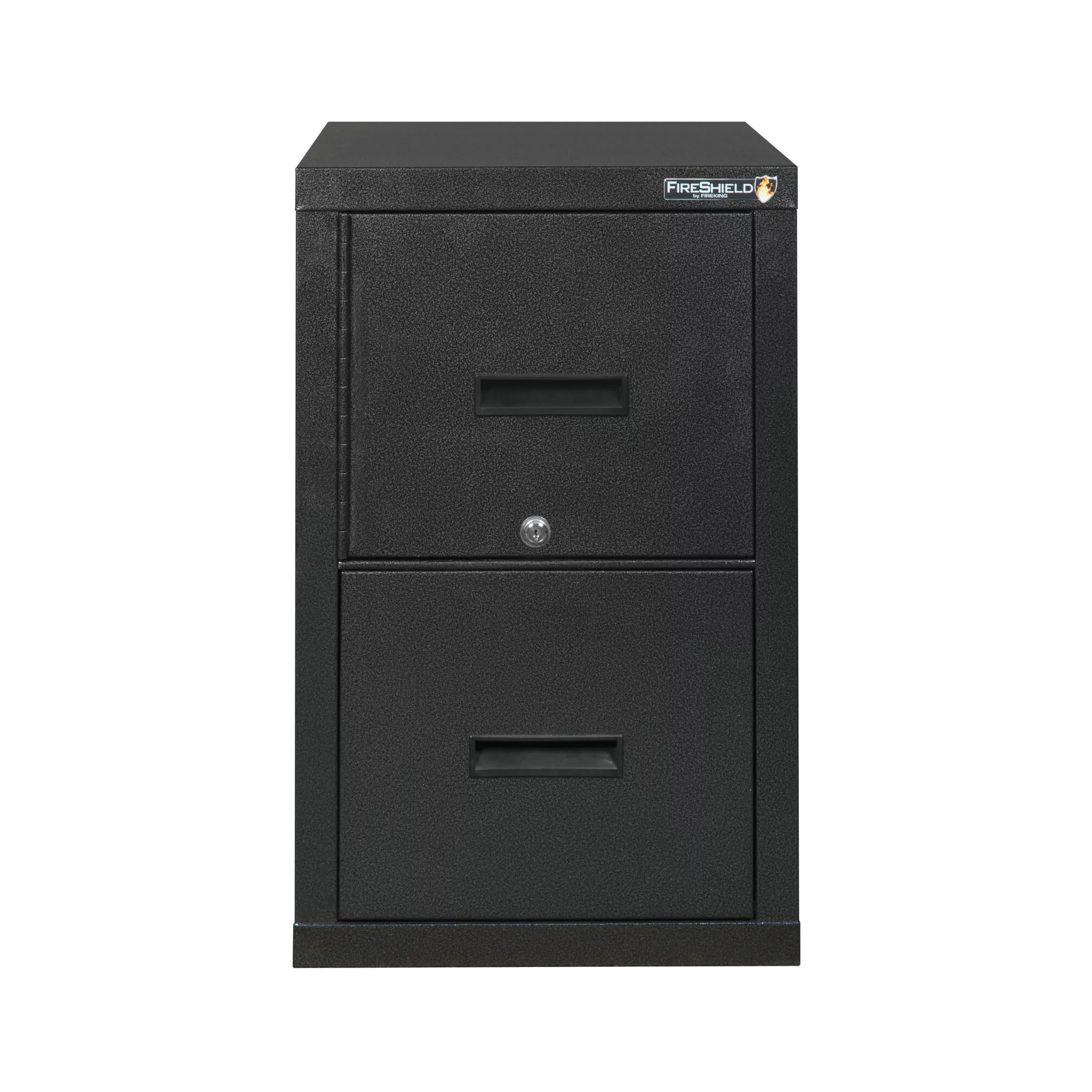 FireKing® FireShield 22"D Vertical 1-Drawer File Cabinet And Safe, Metal, Black Stone