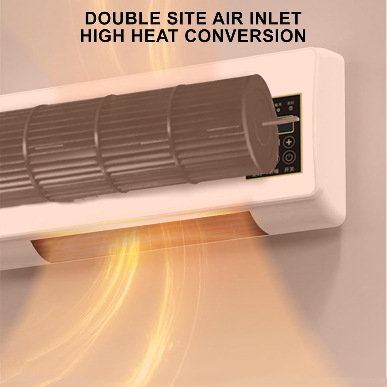 Air Conditioner Ductless Wall Air Conditioner with Remote Control 2024 Wall Air Conditioner for Bedroom Air Cooling Heating Fan for Bedroom Living Room