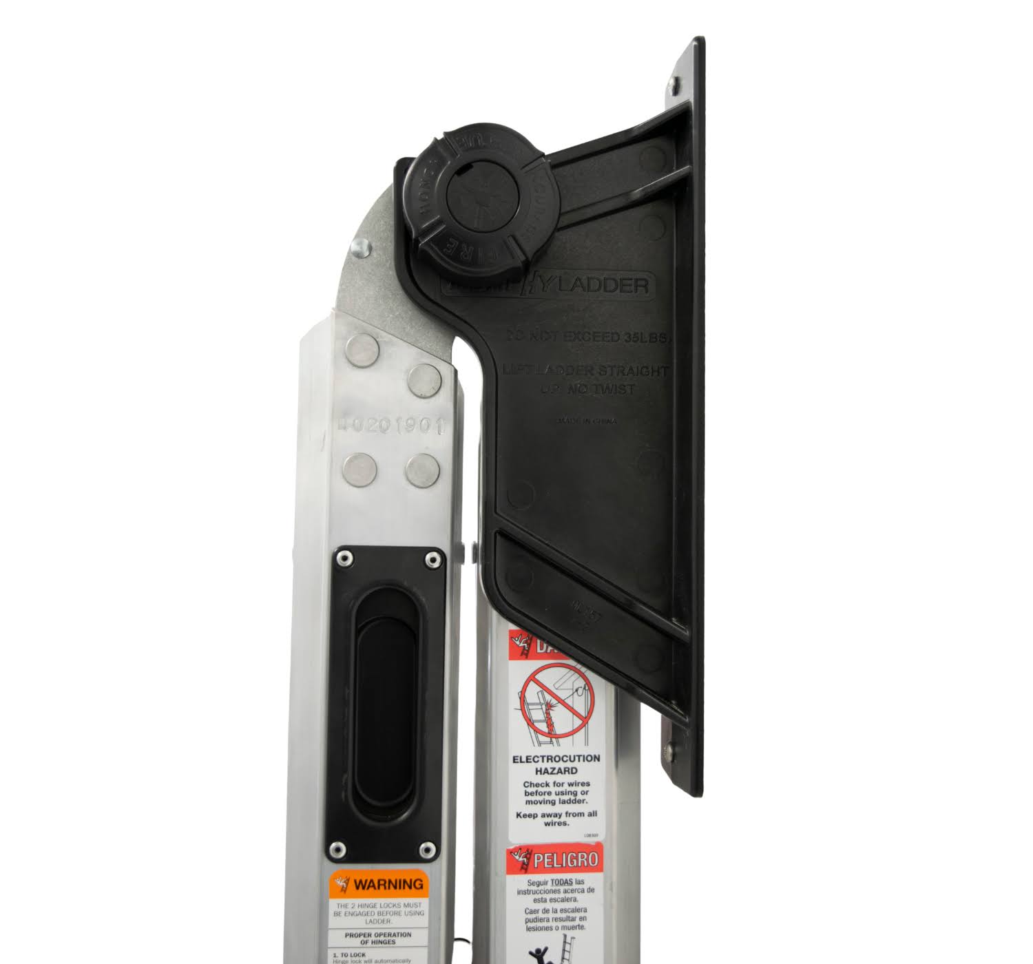 Murphy Ladder 7 ft. H 10 ft. Reach Aluminum Fully Compactable Multi-Position Ladder with Wall Mount 375 lbs. Capacity Type IAA M