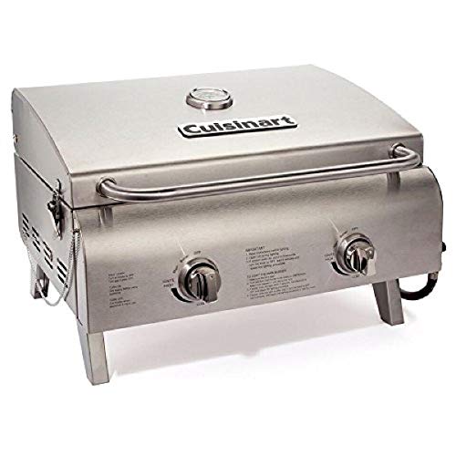 Cuisinart CGG-306 Chef's Style Portable Propane Tabletop, Professional Gas Grill
