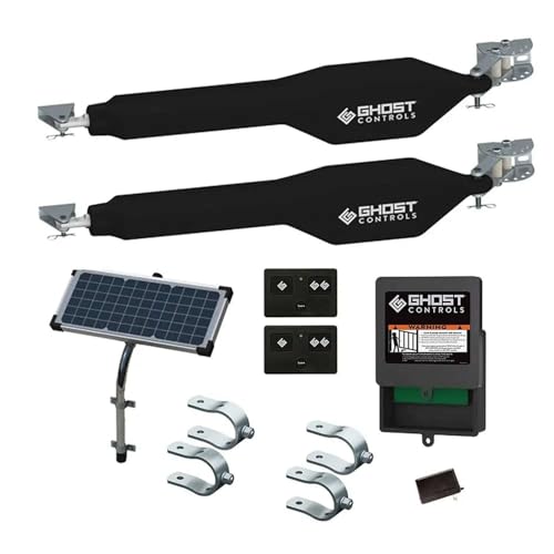 Ghost Controls Heavy-Duty Automatic Gate Opener Kit for Swing Gates with Long-Range Gate Opener Remote - Model TDS2