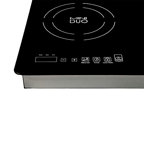 True Induction TI-2B Counter Inset Double Burner Induction Cooktop, 120V, Black