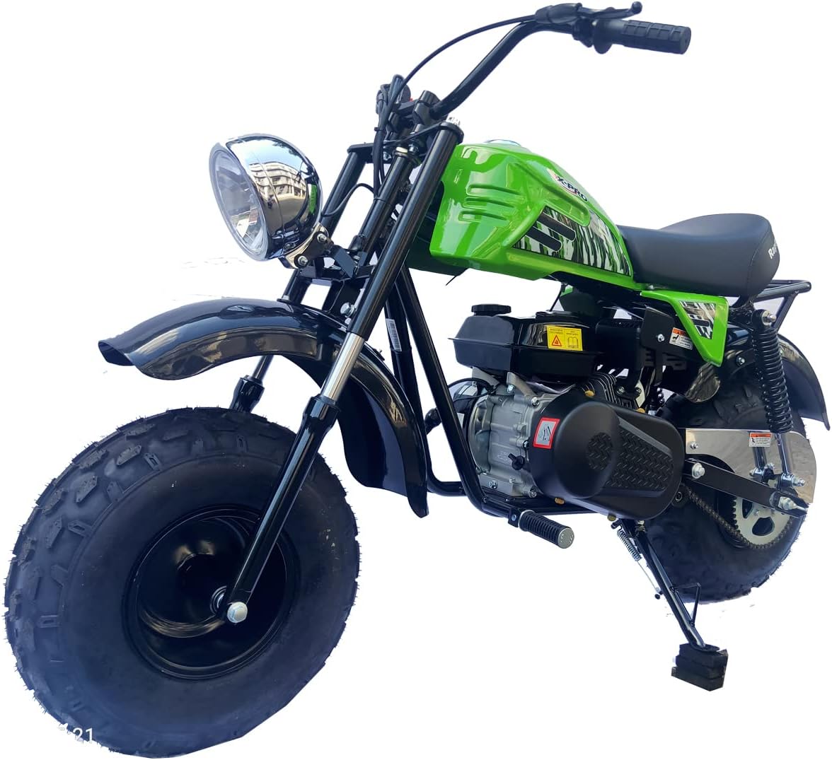 X-PRO Raptor 200cc Super Size Mini Trail Bike with Automatic Transmission and Pull Start! 19" Wide Fat Balanced Tires! (Tested and Assembled, Pink)