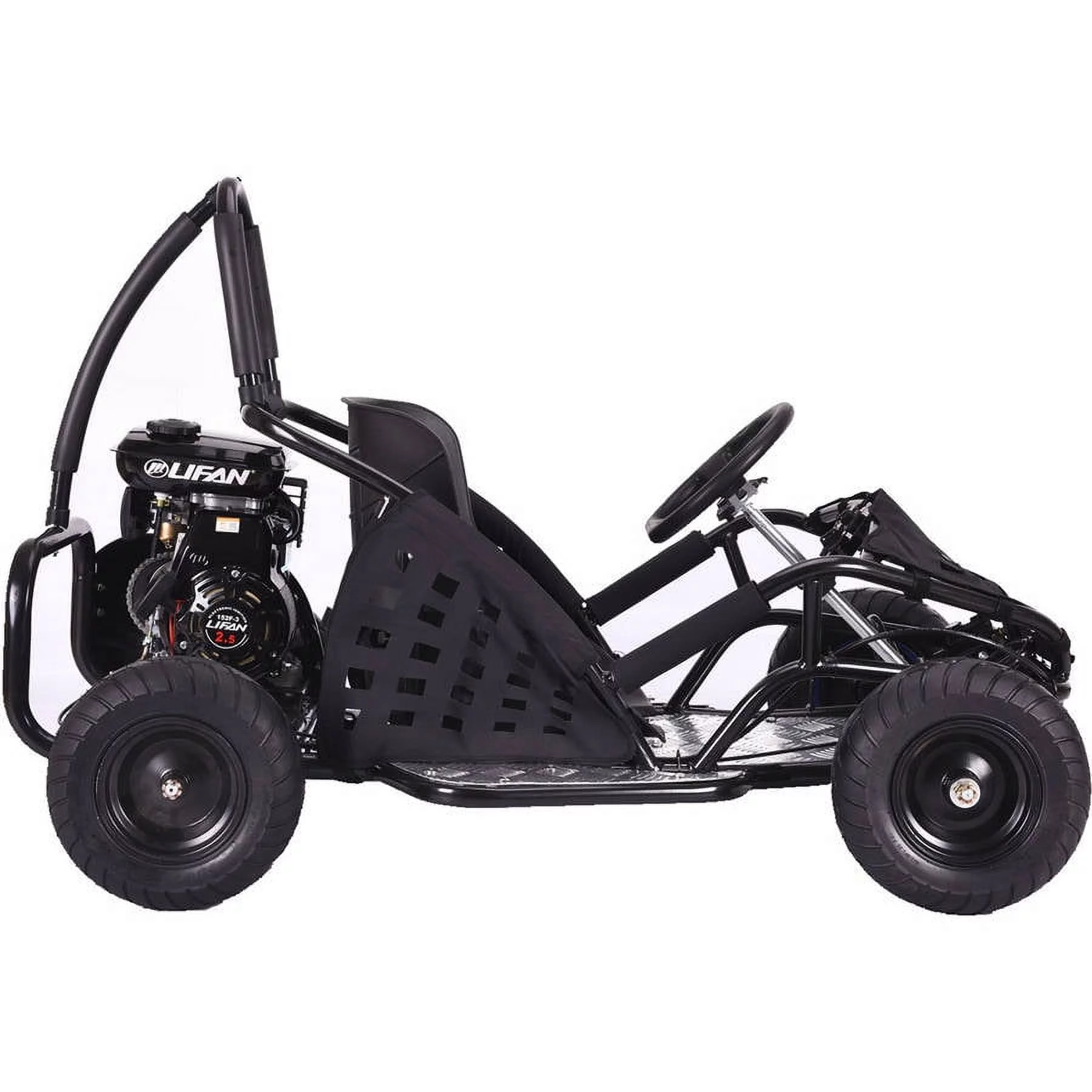 MotoTec Off Road Kids Gas Powered Go Kart 79cc Black - Curated Treasures Market