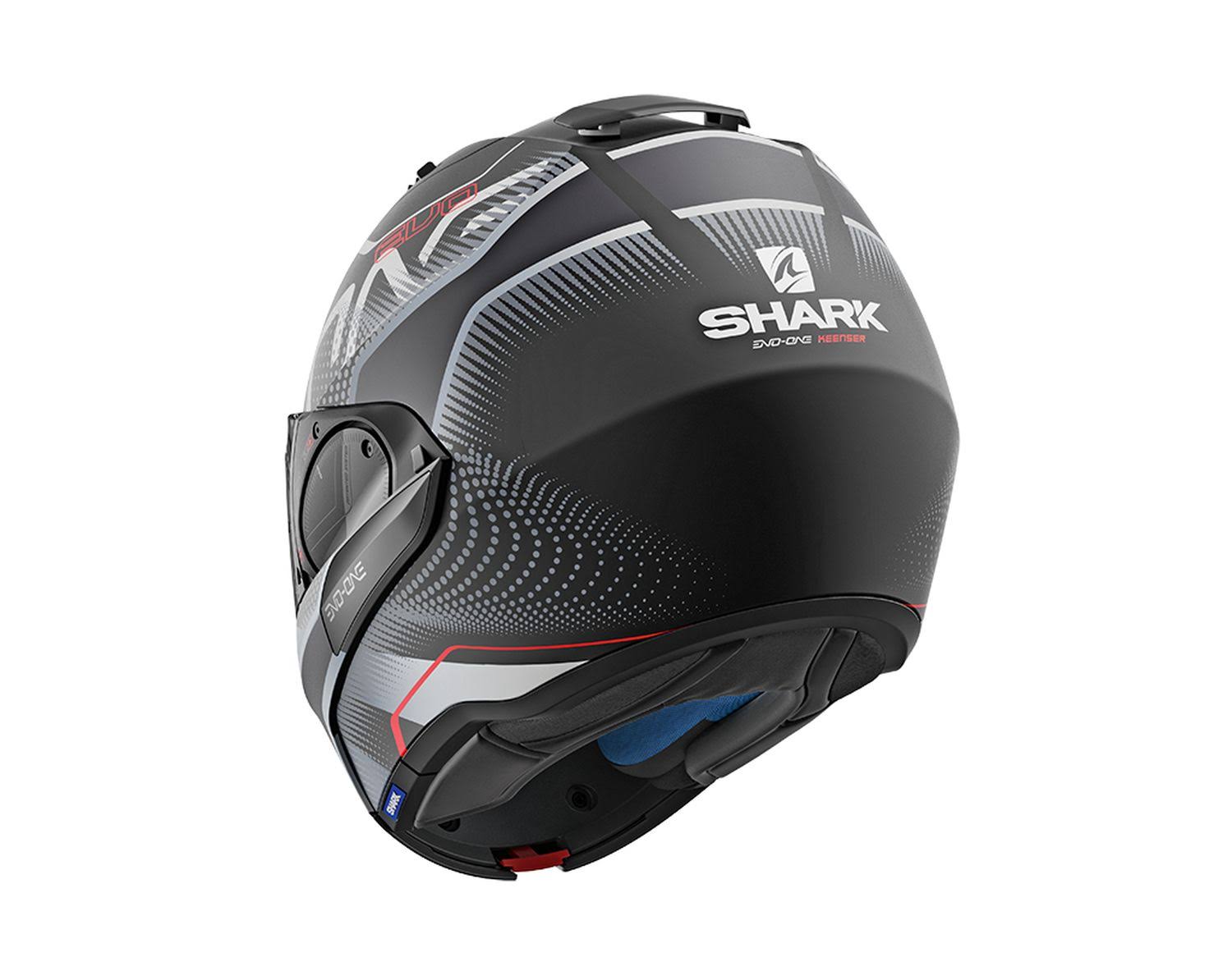 Shark EVO-ONE 2 Keenser Mat Helmet S Black-Silver-Red