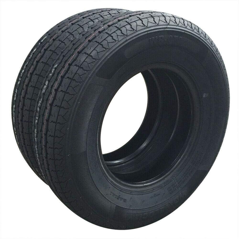 SUNROAD Set of 2 Trailer Tires ST175/80R13 175/80-13 Radial 8 PR 68 PSI Tubeless Radial TL