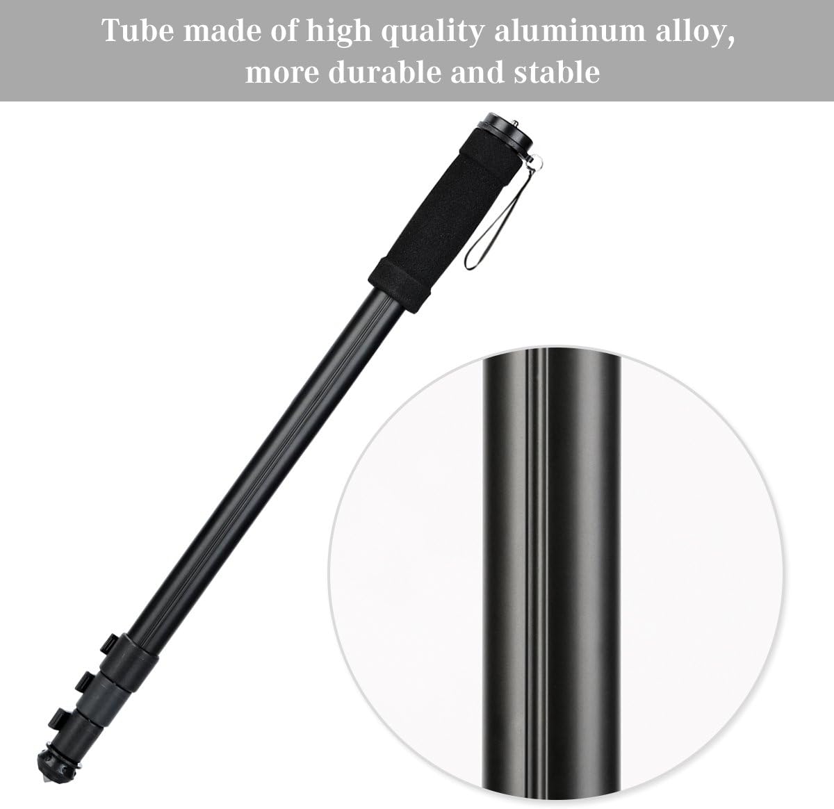 Camera Monopod,K&F Concept 4-Section 67/171CM Compact Portable Travel DSLR Monopod Unipod Stand Walking Trekking Stick Aluminum Alloy Lightweight SLR Cameras Camcorder Video