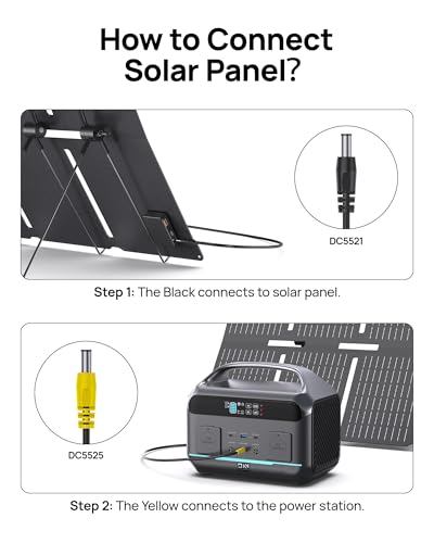 Portable Power Station 300W (600W Surge), 192Wh (60,000mAh) Solar Generator, LiFeP04 Battery with AC & DC Outlets, Power Bank Station for Outdoor Camping, Traveling, Home & Emergency (Solar Optional)