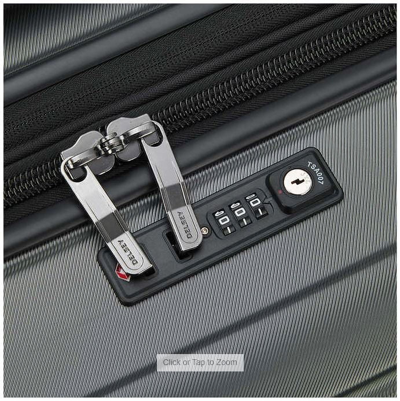 Delsey Paris 2-Piece Hardside Spinner Luggage Set Graphite/Black