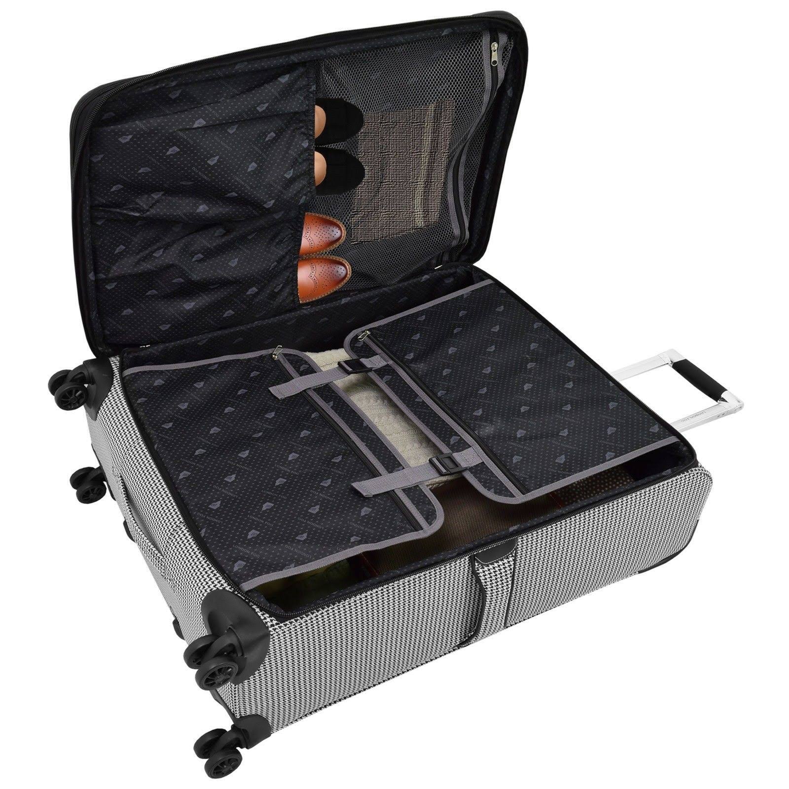 London Fog Cambridge II Carry On Spinner - 20x22 - Black/White