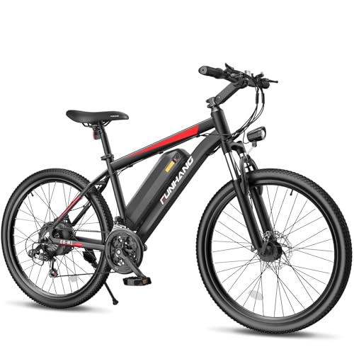 Electric Bike for Adults, Peak 1000W Ebike, 50Miles 21.7MPH Adult Electric Bicycles, 26" Electric Mountain Bike 48V 374.4WH Battery, Commuter E Bike with Adjustable Stem, Fenders, 21 Speed