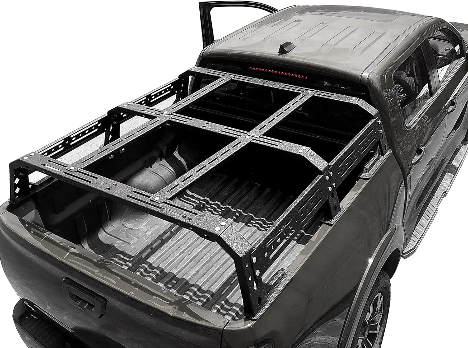 TKMAUTO Overland Bed Rack Truck Cargo Carrier Compatible with Toyota Tacoma 2005 - 2022 2nd 3rd Gen