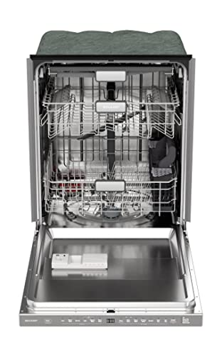 SHARP Slide-In Dishwasher, Stainless Steel Finish, 24" Wide