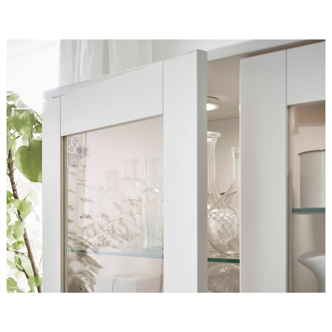 IKEA - BRIMNES Glass-Door Cabinet, White, 31 1/2x74 3/4
