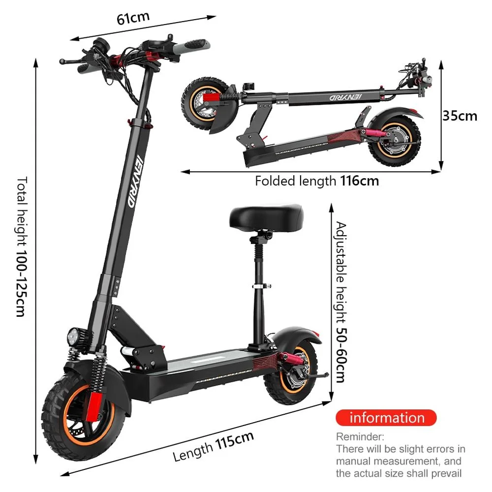 Electric Scooter 28 mph & 25 Miles 700W Kick Scooter, 10" Tires Folding E Scooter Triple Suspension with Seat, Gift for Adult Teens Kids Commuter