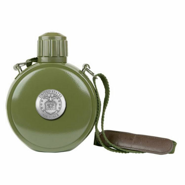 United States Air Force Pewter Accent Stainless Steel Canteen