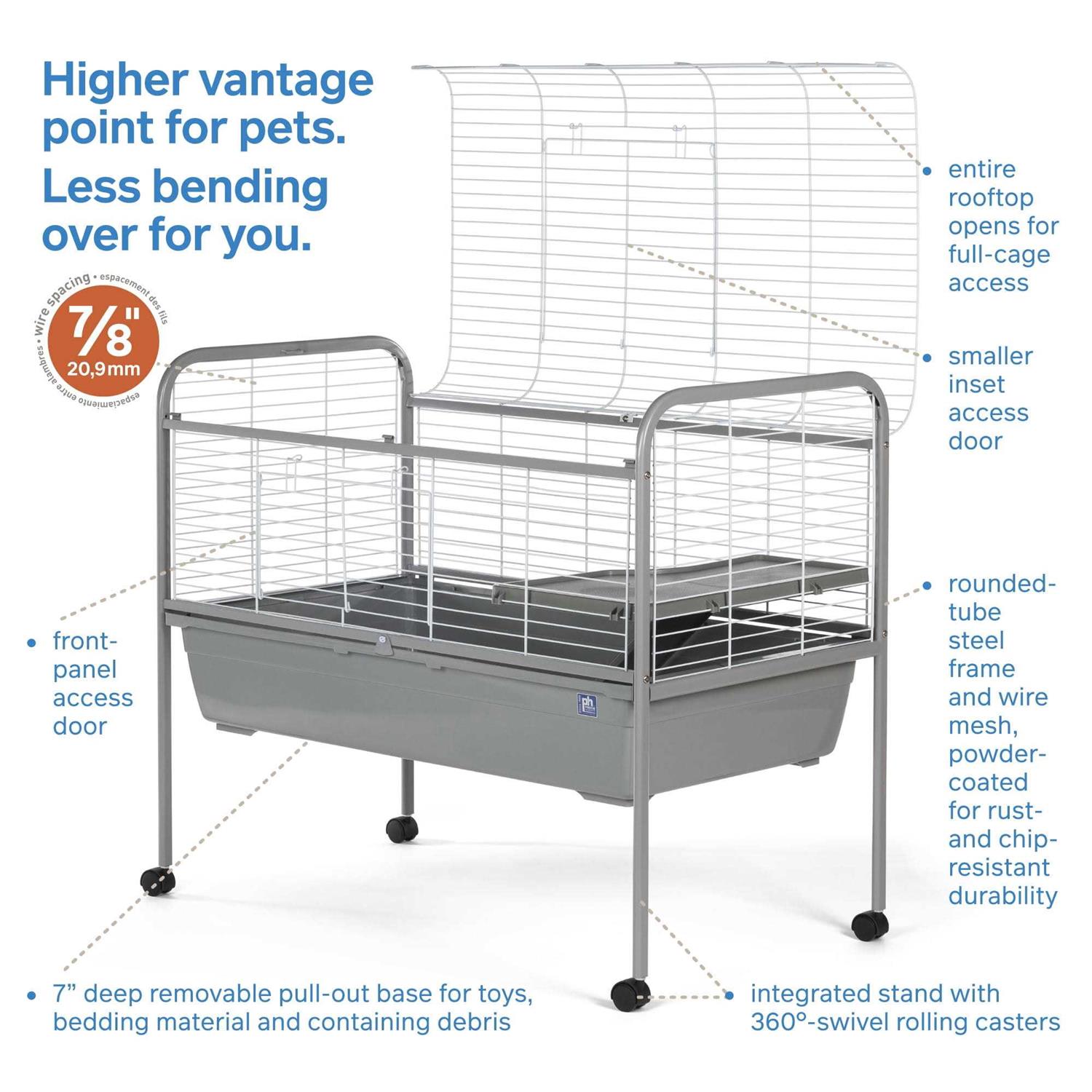 Prevue Pet Products Jumbo Small Animal Home with Rolling Stand 532 - Pet Supplies online store