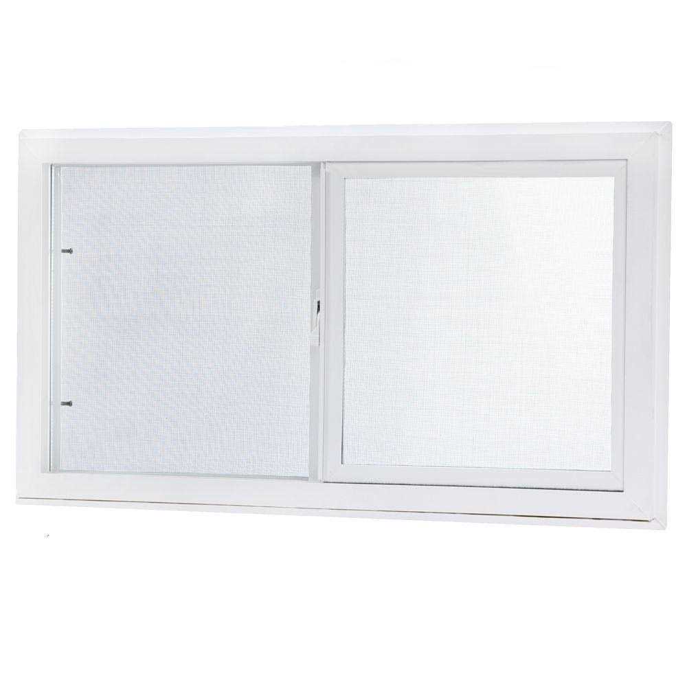 TAFCO Windows Vinyl Slider Window 32 in. x 18 in. White with Dual Pane Insulated Glass VBSI3218 - Shop Hardware Tools Online Store