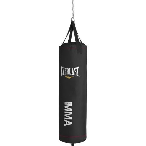Everlast 70-Pound MMA Poly Canvas Heavy Bag (Black)