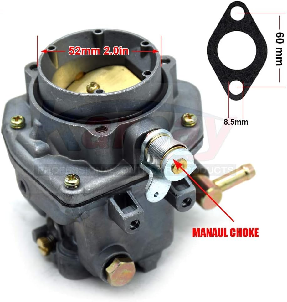 Karbay Carburetor For ONAN NOS B48G P220G B48M 146-0496 146-0414 146-0479 FE362-81 New Carb 20 hp Performer Pack of 2