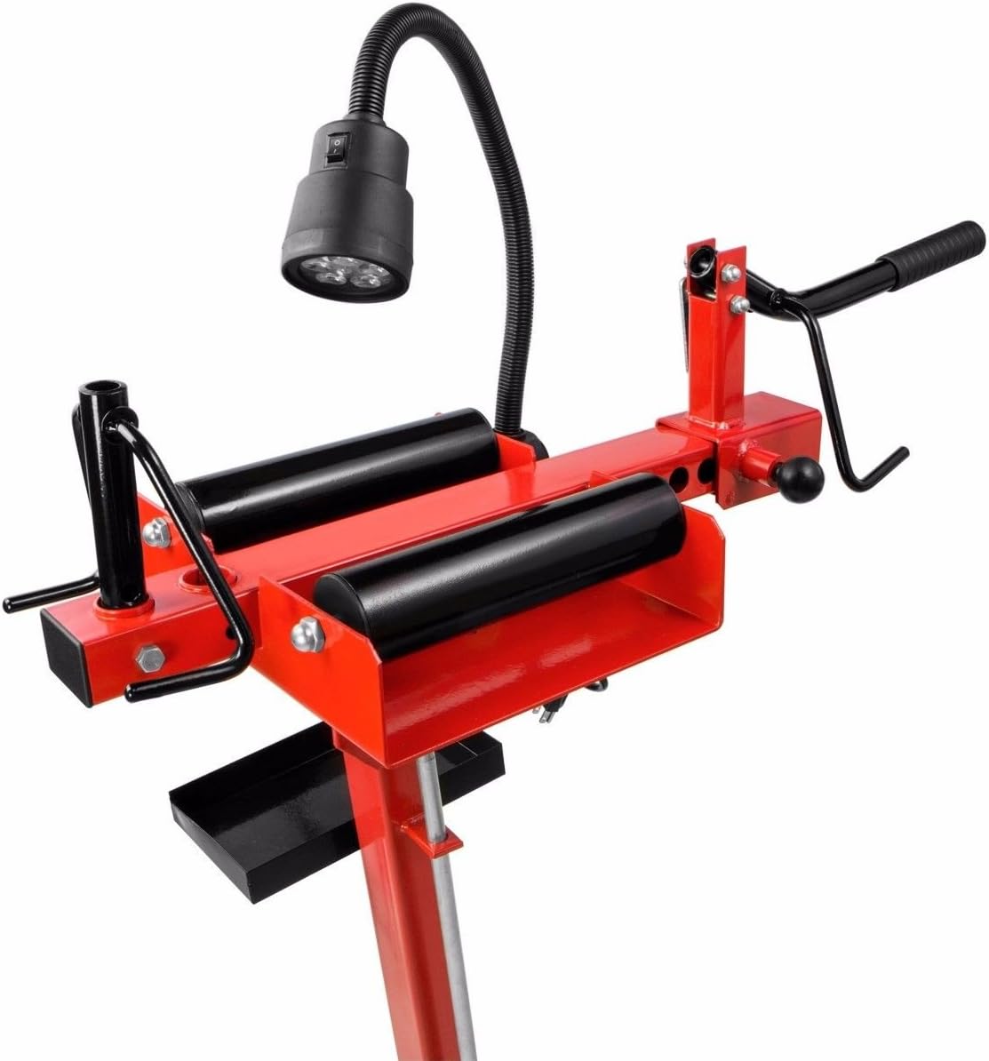 XtremepowerUS Manual Tire Spreader Portable Tire Changer Stand Adjustable LED Light Tire Spreader Tool for Light Truck Car