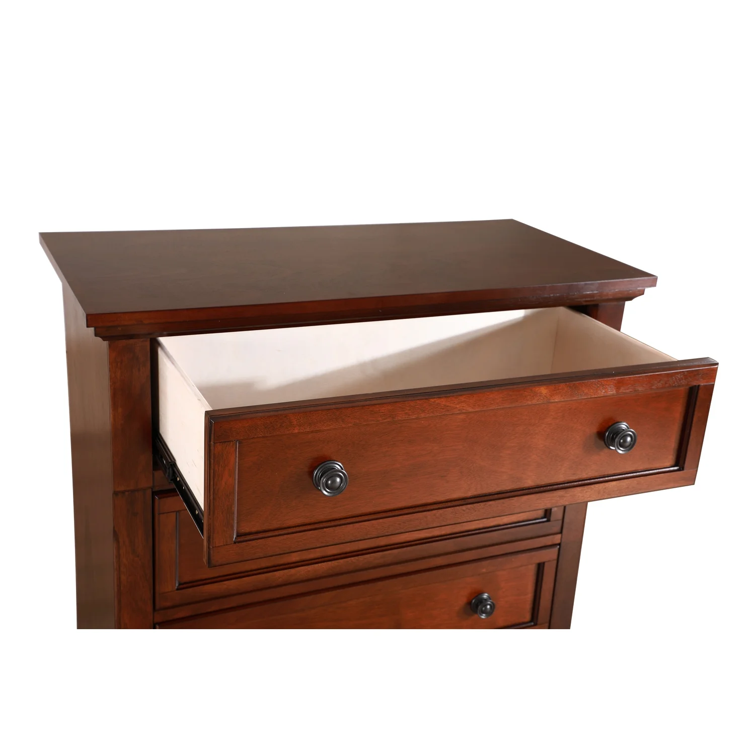 Glory Furniture Meade 5 Drawer Chest in Cherry