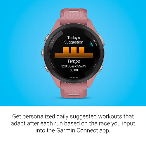 Garmin Forerunner 265 Running Smartwatch, Colorful AMOLED Display, Training Metrics and Recovery Insights