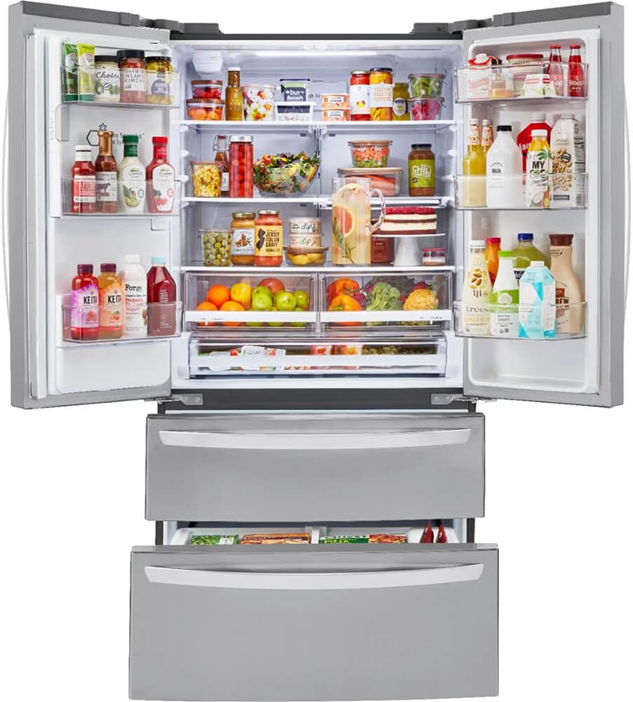 22 cu ft. Smart Counter Depth Double Freezer Refrigerator