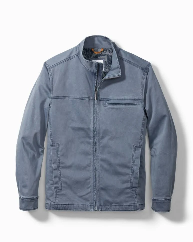 Tommy Bahama Men&s Boracay Cruiser Jacket - Mystic Blue - Size L