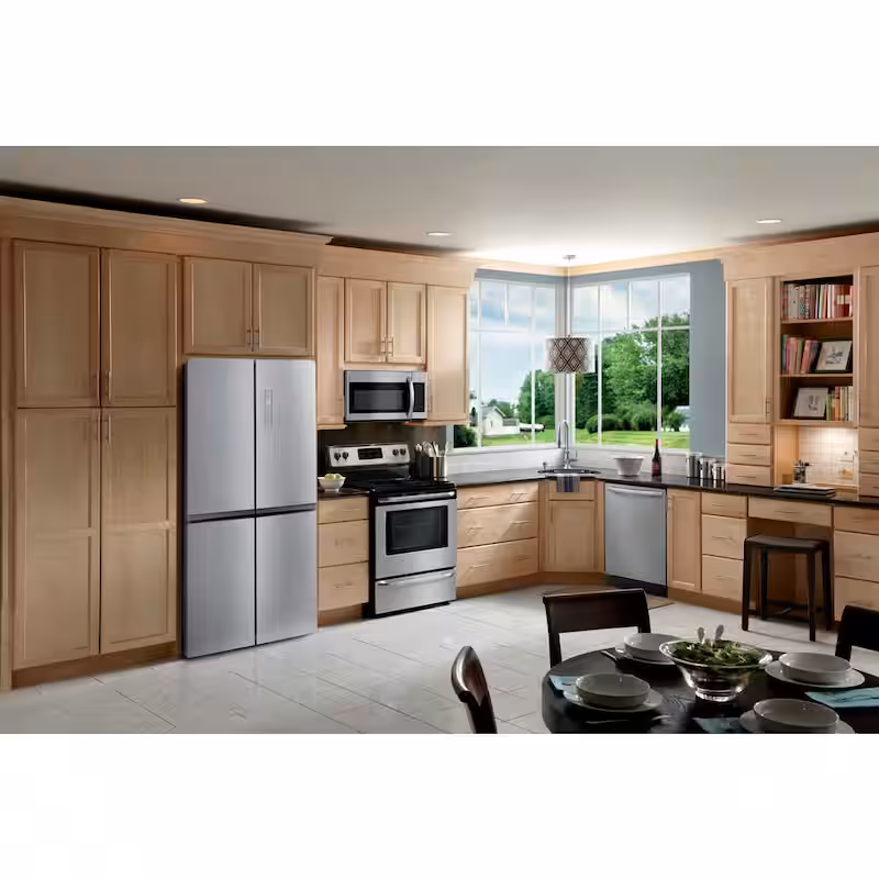 17.4 cu. ft. 4-Door Refrigerator in Brushed Steel
