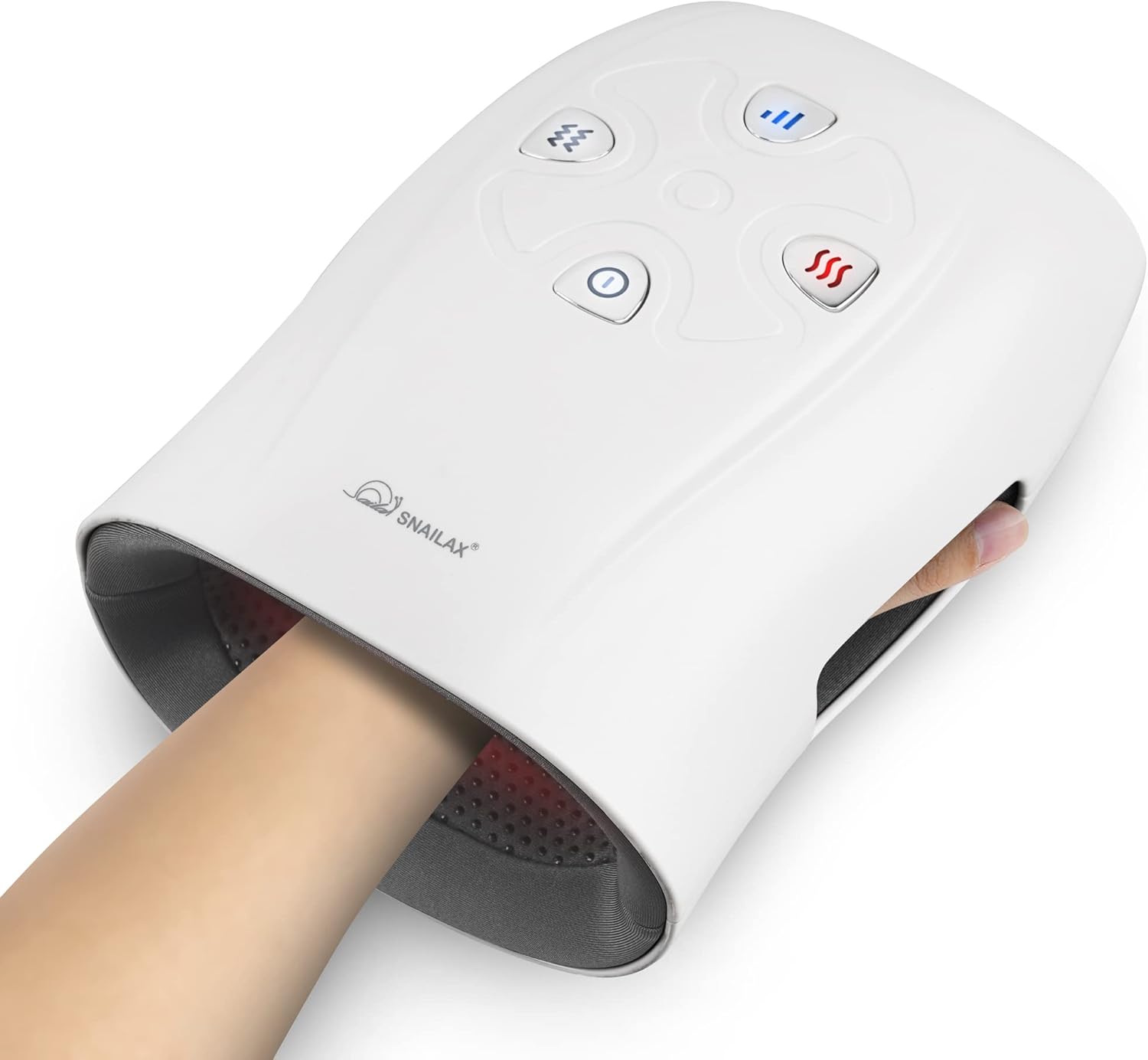 Snailax Hand Massager with Heat, Compression, Vibration, Wireless Hand Massager for Arthristis, Carpal Tunnel, Finger Numbness, Circulation, Pain Relief from Wrist to Palm and Finger, Perfect Gifts