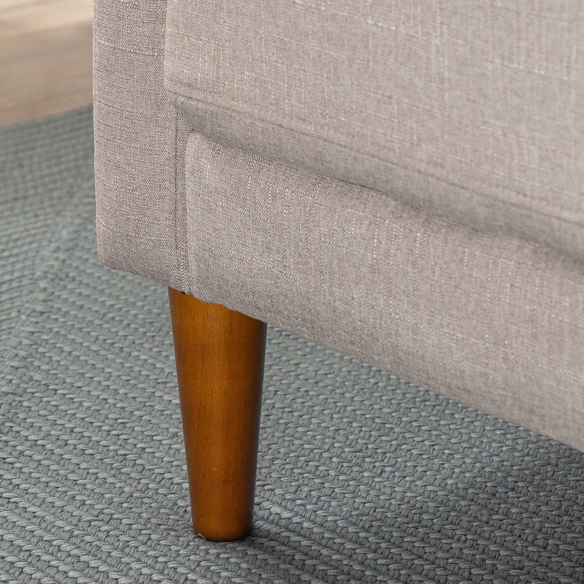 Zinus Pascal Fabric Sofa Couch with USB Ports, Oatmeal