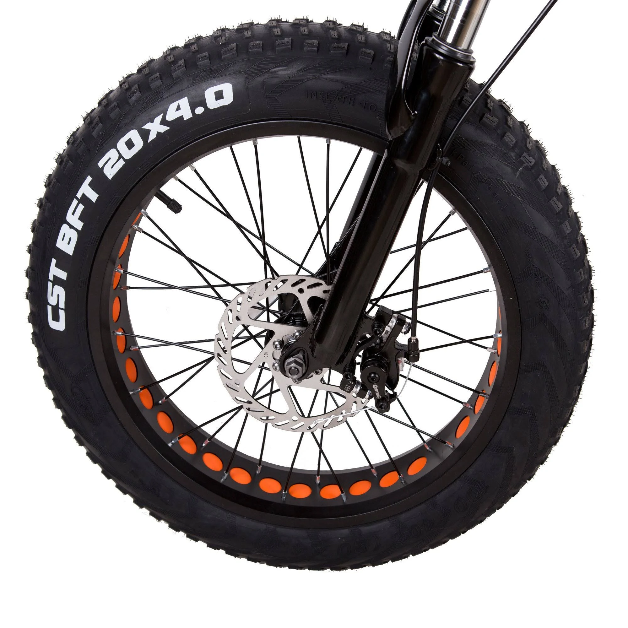 Nakto Fat Tire Electric Bicycle 20x22 Mini Cruiser White